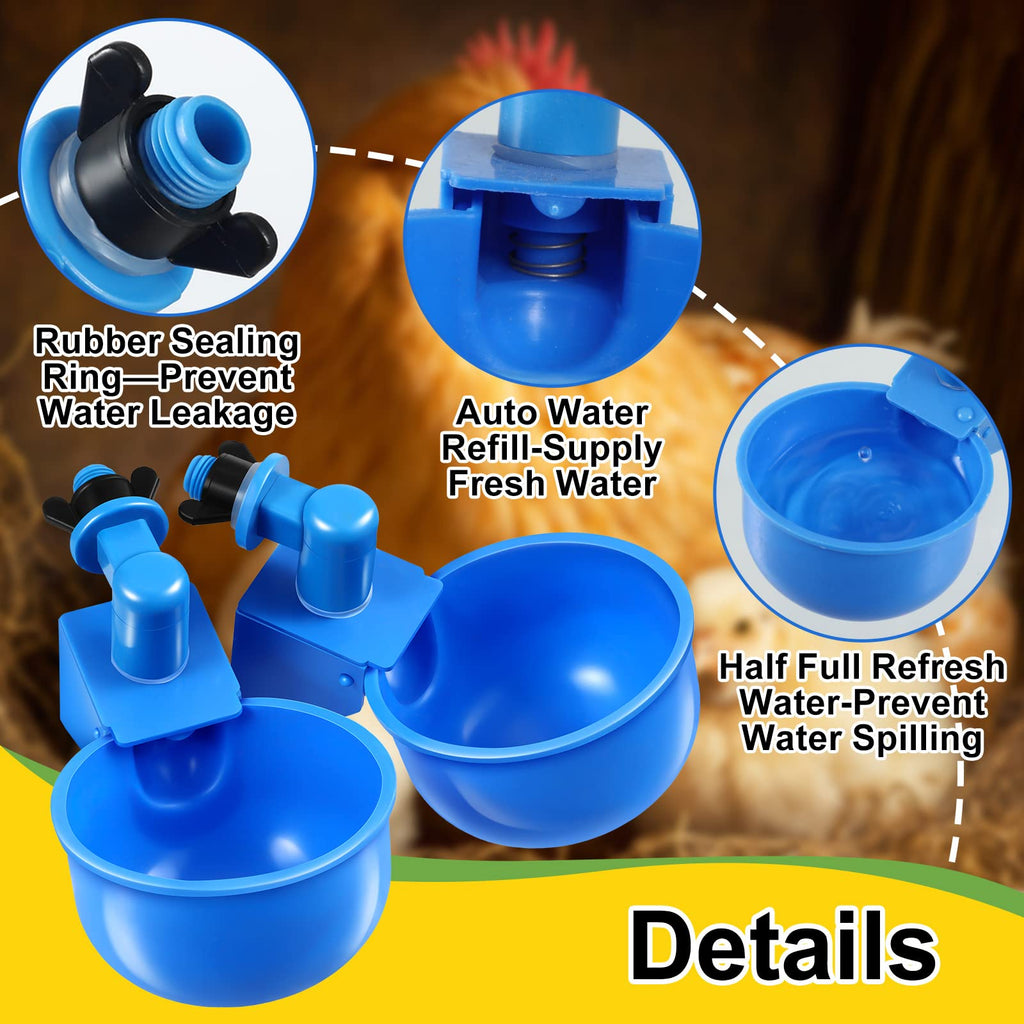 50 Pcs Chicken Waterer Cup Z8254