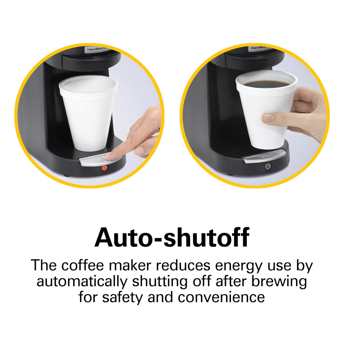 Black Single Serve Pod Coffeemaker T12313
