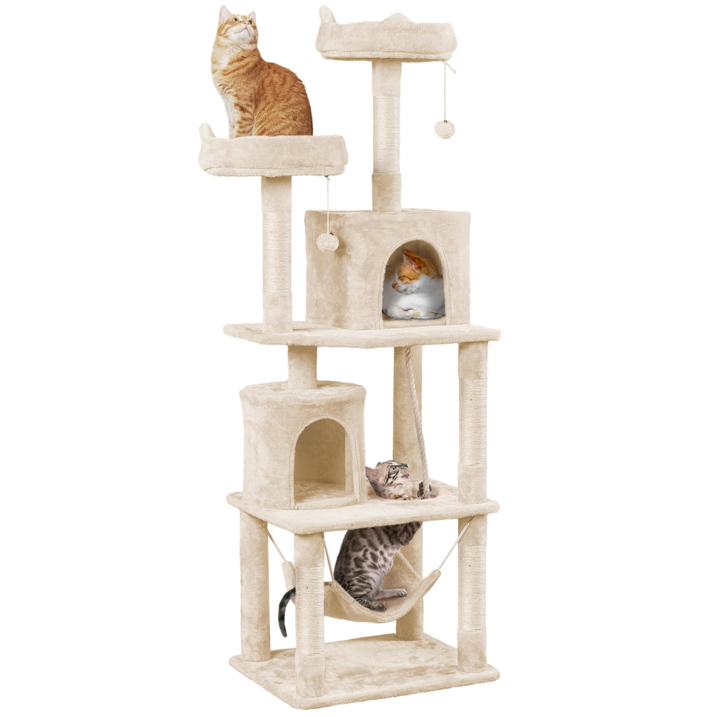 Beige 70.5in Multi-Level Cat Tree C2906