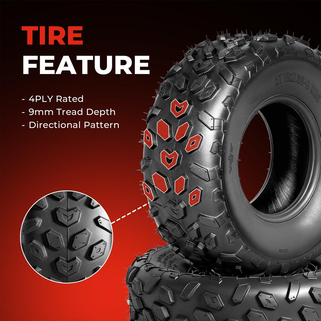 19x7-8 ATV/UTV Tires Set of 2 V96705