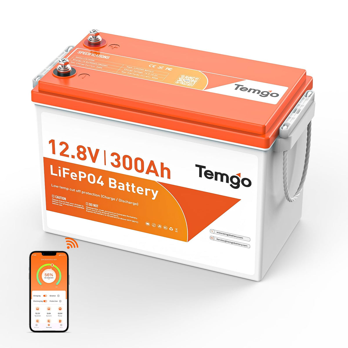 12V 300Ah LiFePO4 Lithium Battery K4780