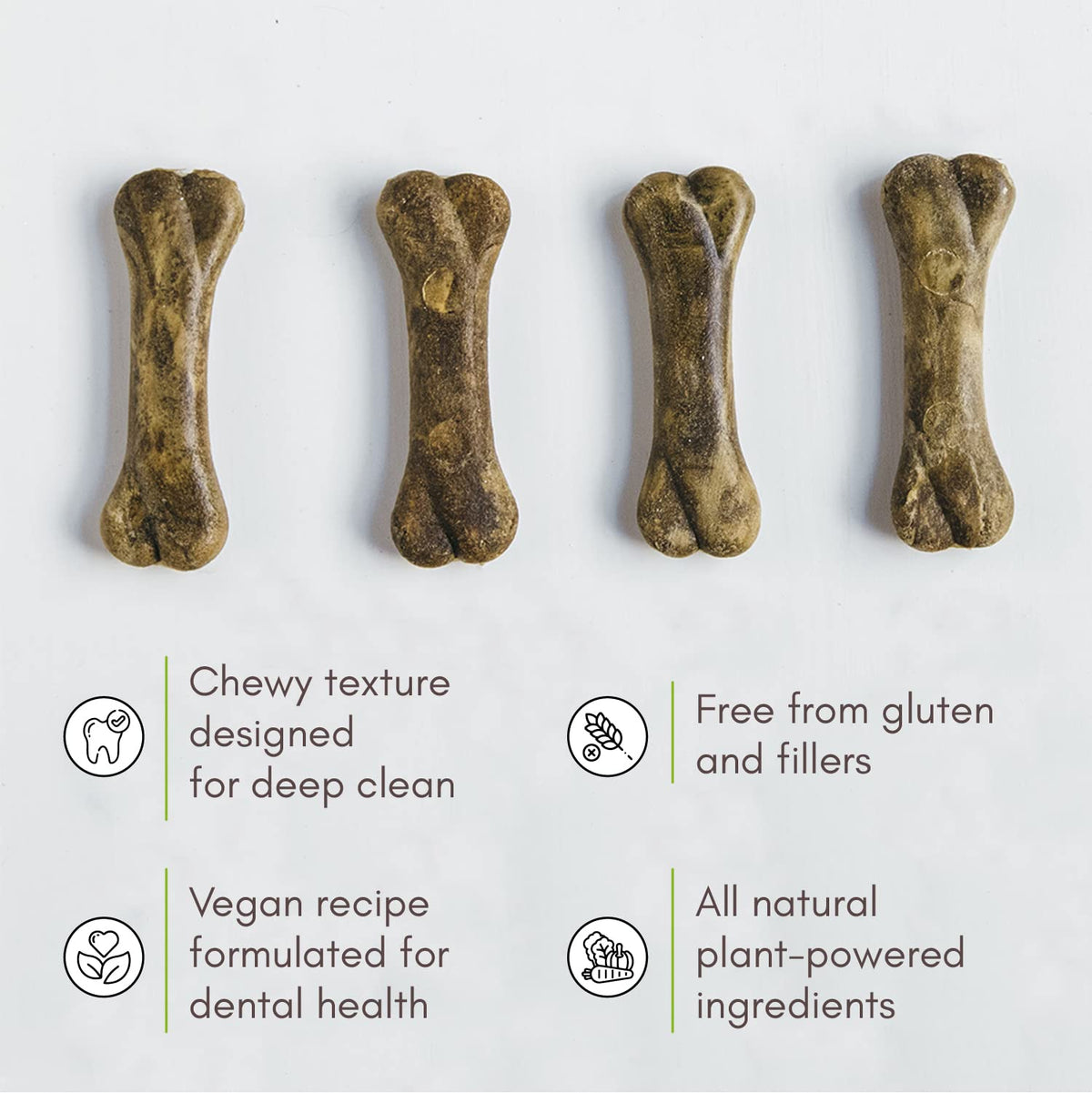 Vegan Dental Dog Bones 8 Ounces I5162