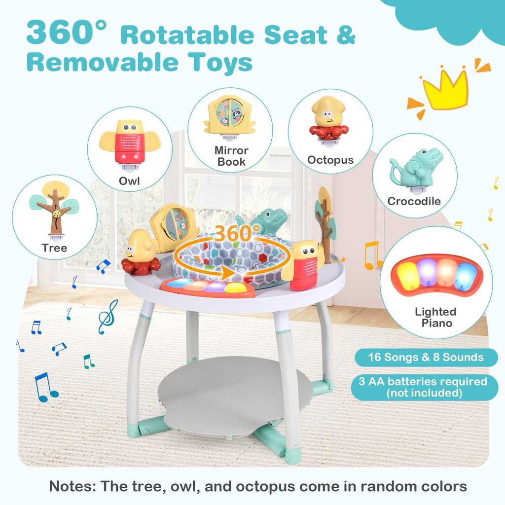5 in 1 Baby Activity Center with Removable Toys White H184388
