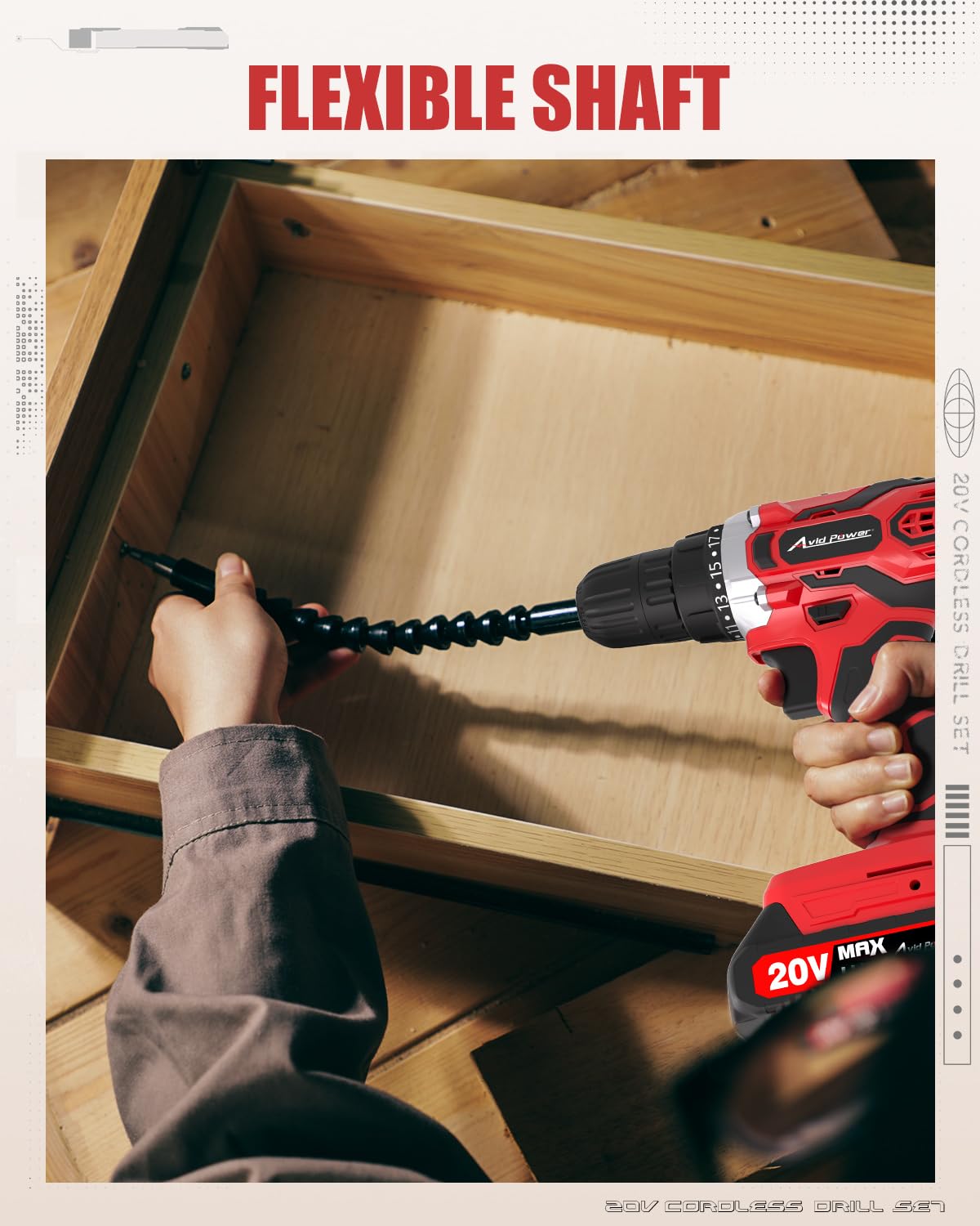 20V Cordless Drill Set with Battery & Charger N60704