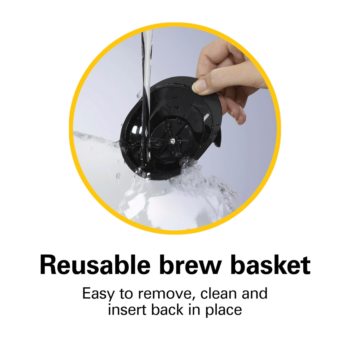 Black Single Serve Pod Coffeemaker T12313