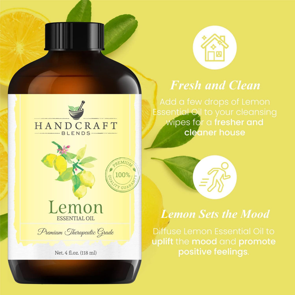 Lemon Peppermint Lavender Essential Oil Set 4 Fl. Oz O4983