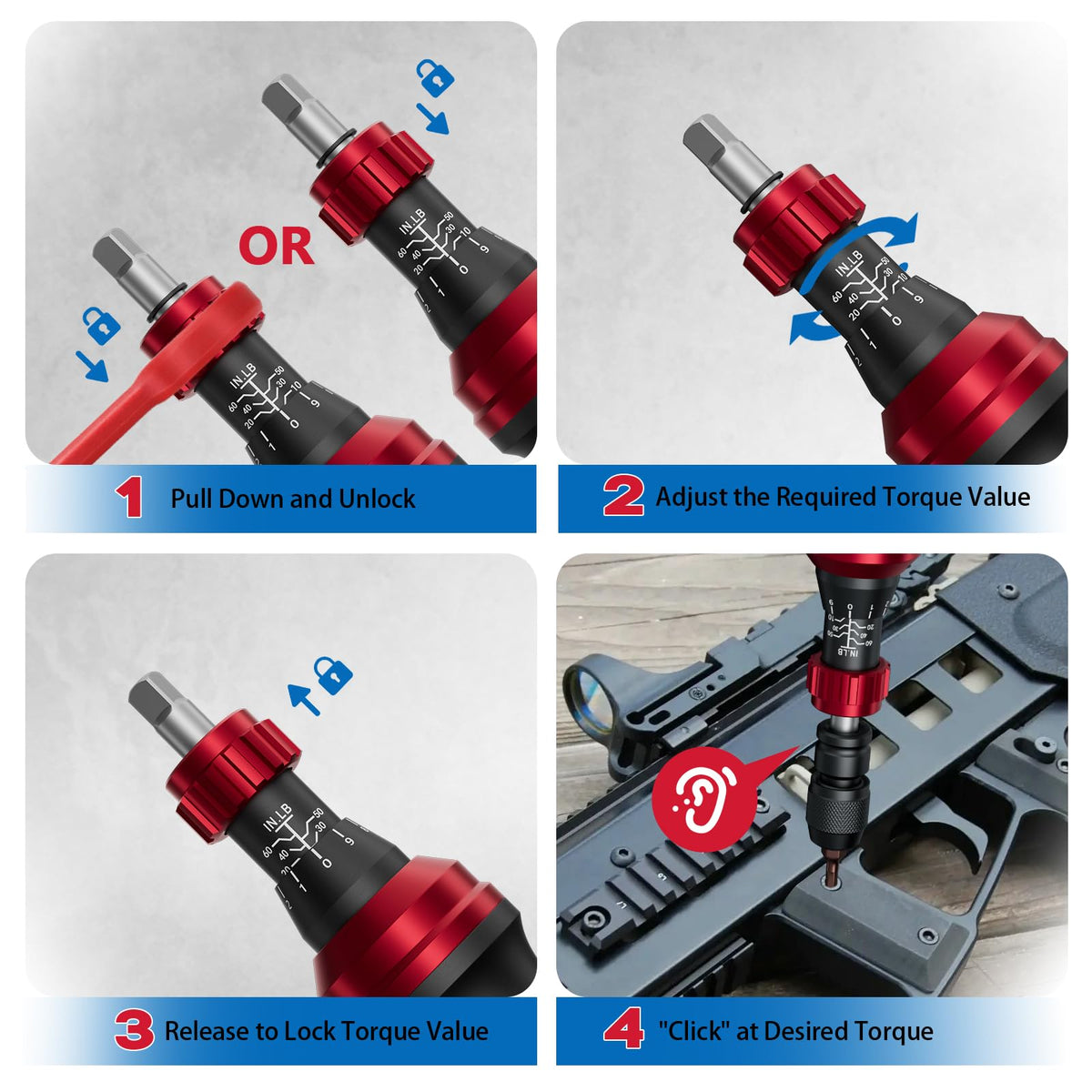 1/4" Torque Screwdriver 36 PCS Set O552459