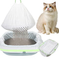 84PCS Sifting Cat Litter Box Liners with Holes, 31 x 18 Inch K29212
