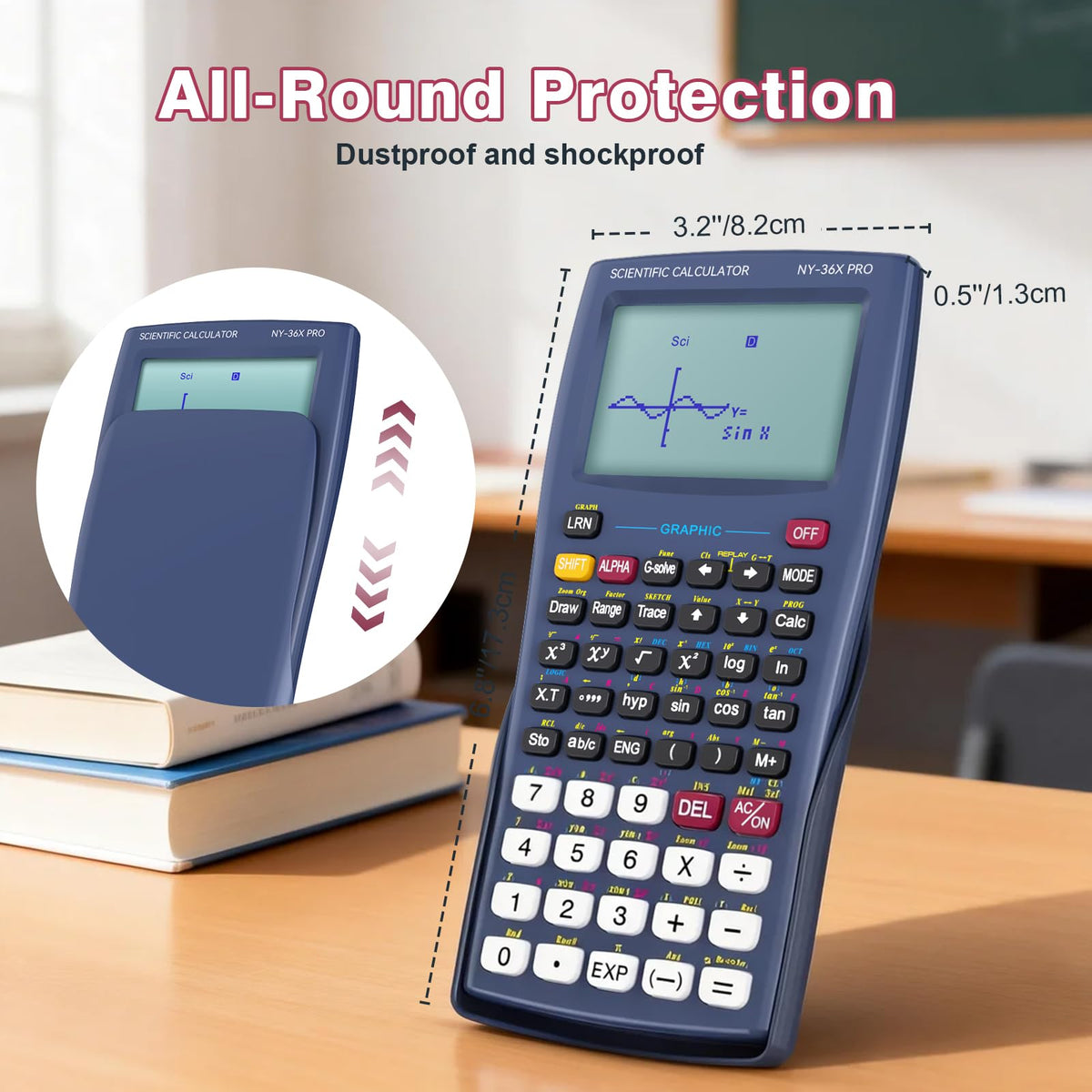 Scientific Calculator 360 Functions Multi-Line 13 Digit X135323