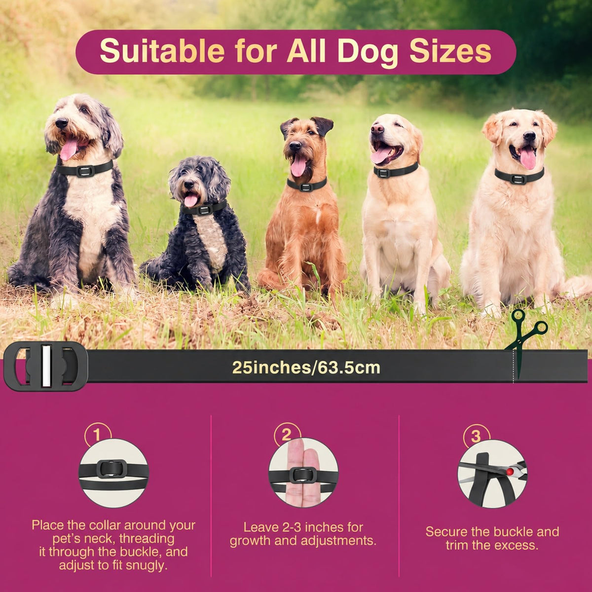 4 Pack Dog Flea Collar G3139