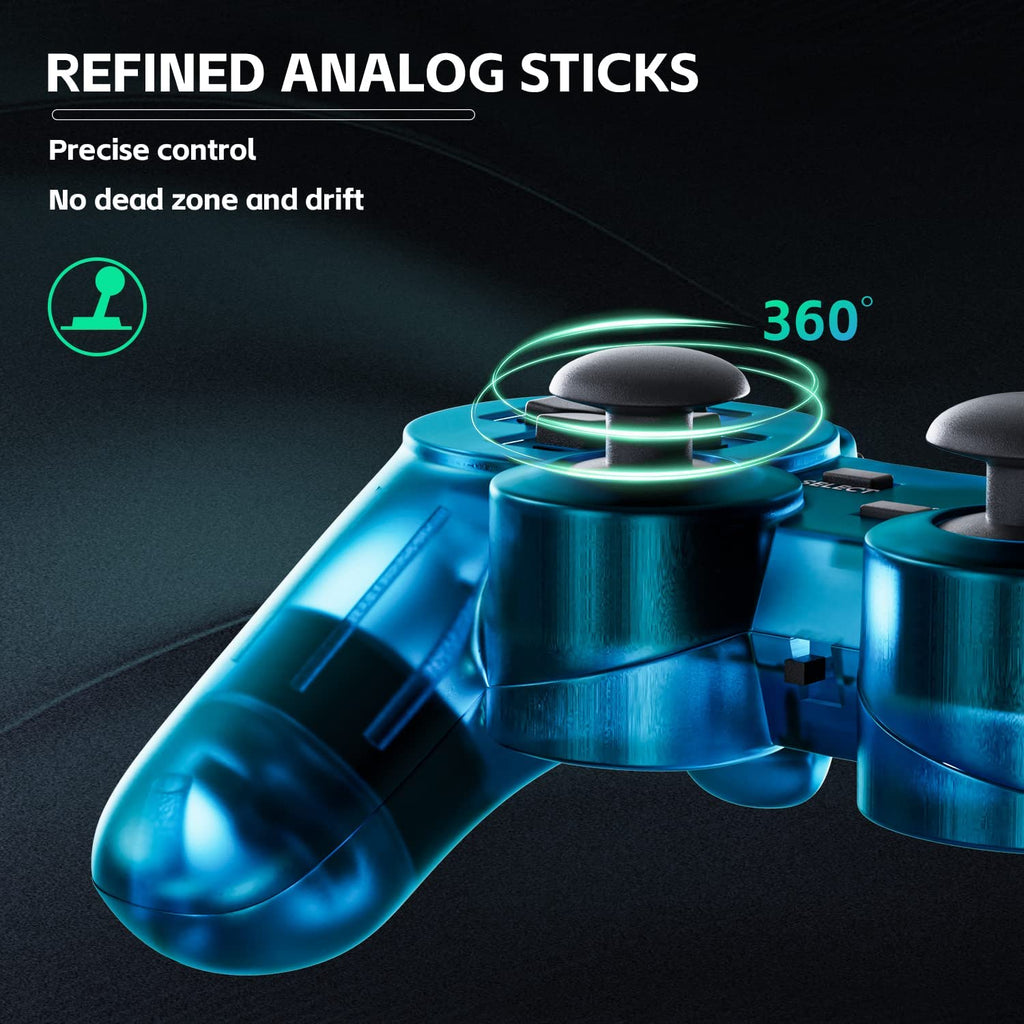 Wireless Controller Double Vibration ClearBlue and ClearGreen L925