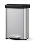 50 L Stainless Steel Step-on Trash Can with Lid E236378