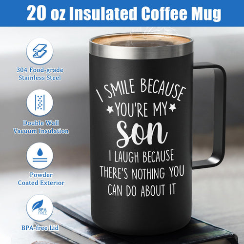 20oz Stainless Steel Insulated Coffee Mug U821