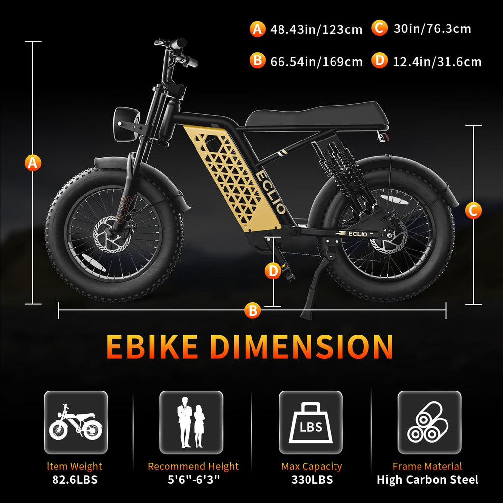 Peak 1200W 20MPH 48V 13Ah Electric Bike L3407