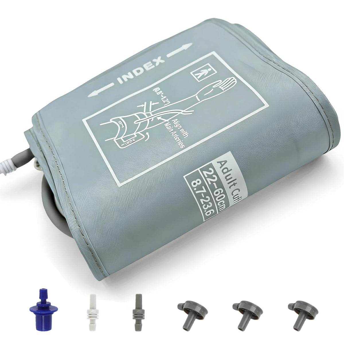 Extra Large Blood Pressure Cuff Replacement, 8.7"-23.6" Adjustable Upper Arm Cuff M703