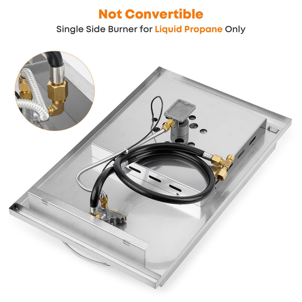 Built-In Propane Gas Side Burner P84425