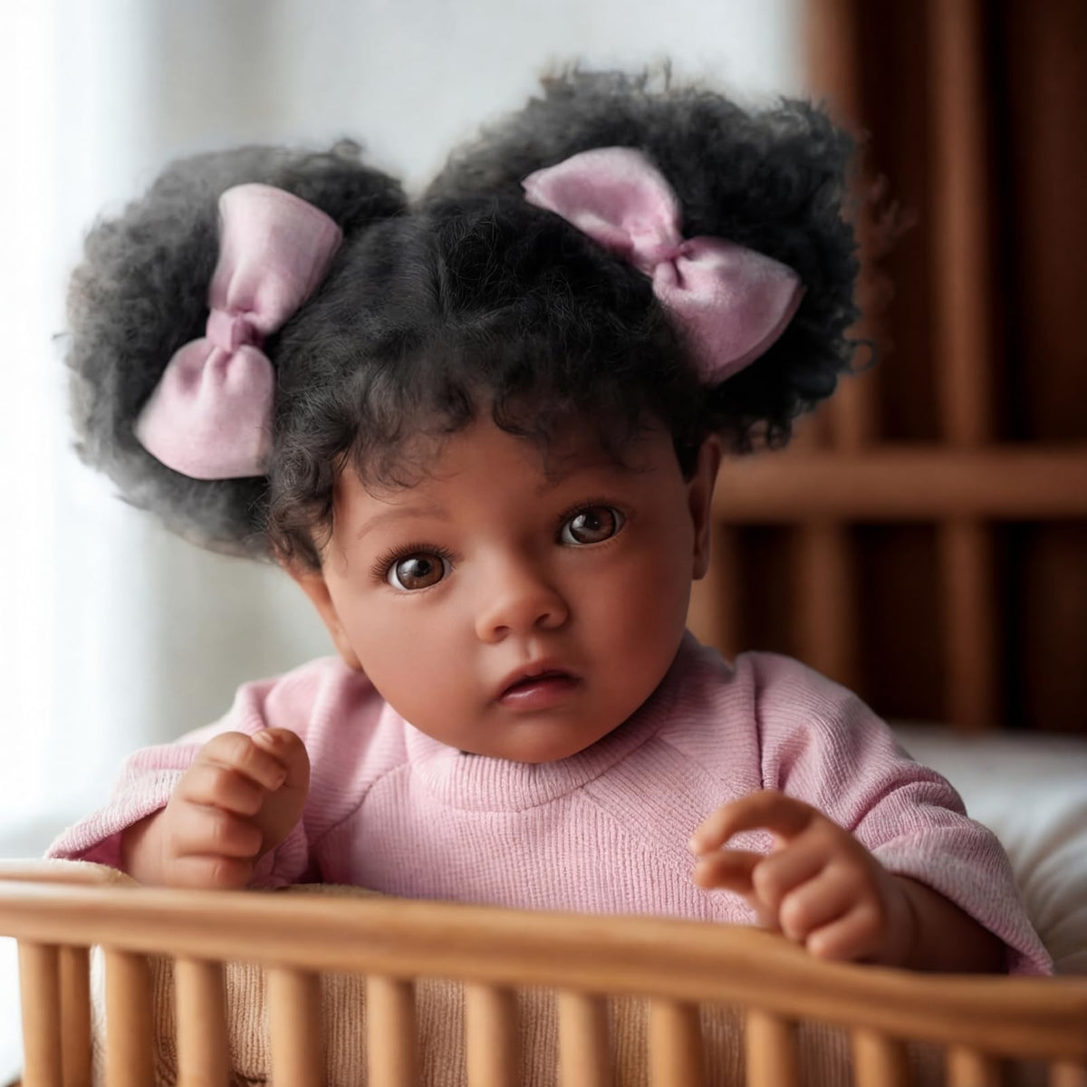 20 Inch Black Baby Girl C5987