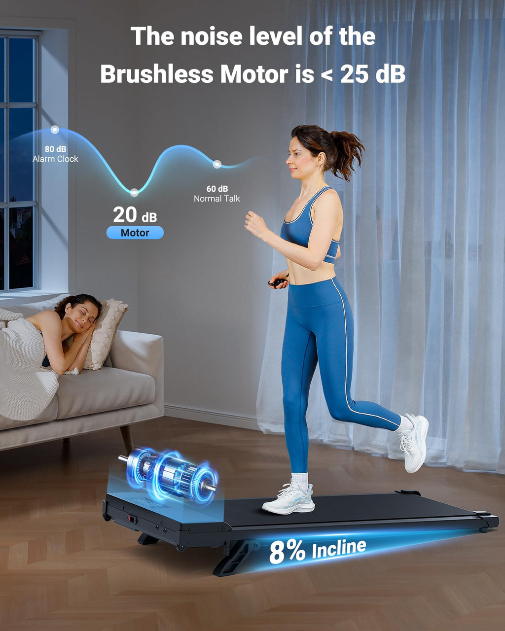 8% Incline Walking Pad L9639