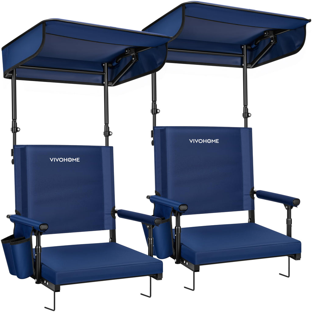Stadium Seat with Sunshade Canopy and Back Support Z819