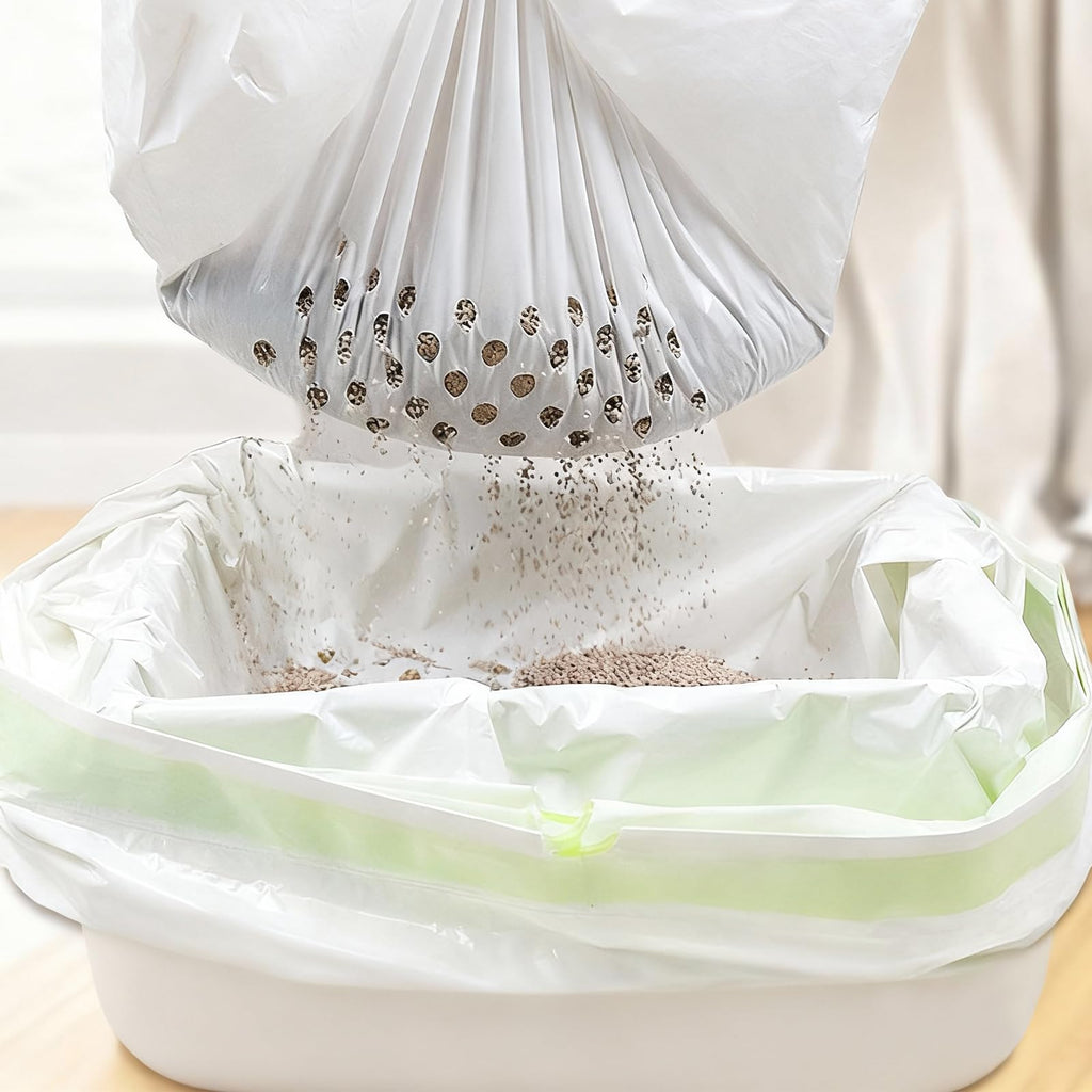 84PCS Sifting Cat Litter Box Liners with Holes, 31 x 18 Inch K29212
