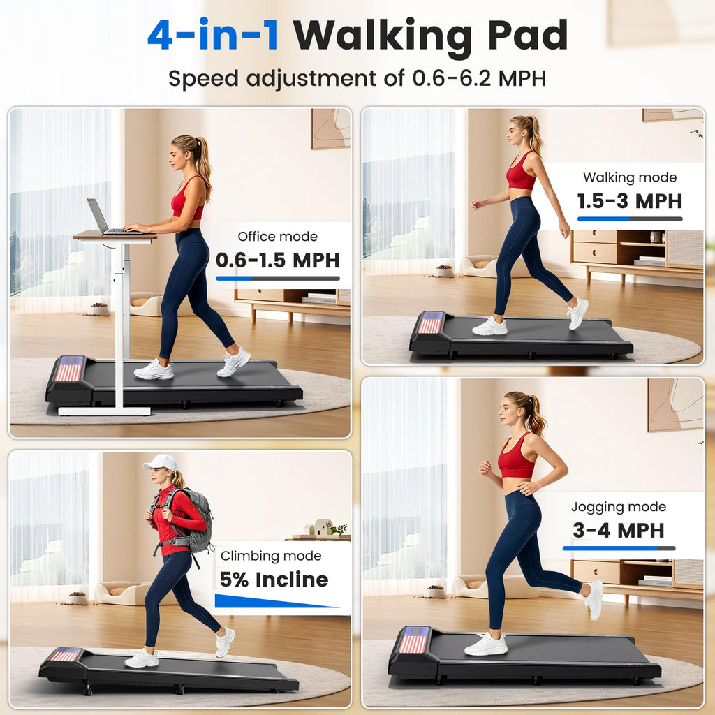 2.5HP Under Desk Treadmill with 8% Incline P67975