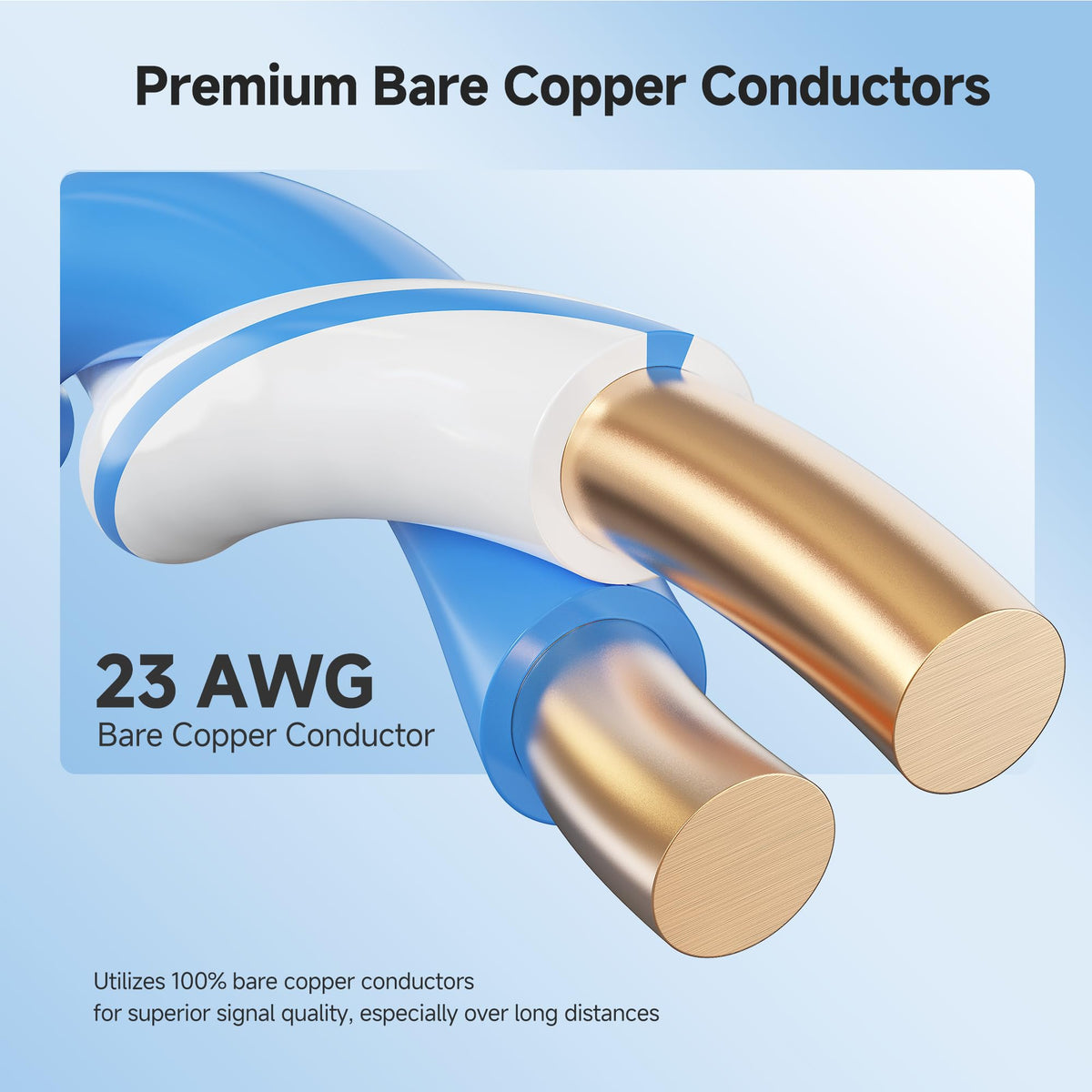 Cat 6 Cable 500ft Blue F224