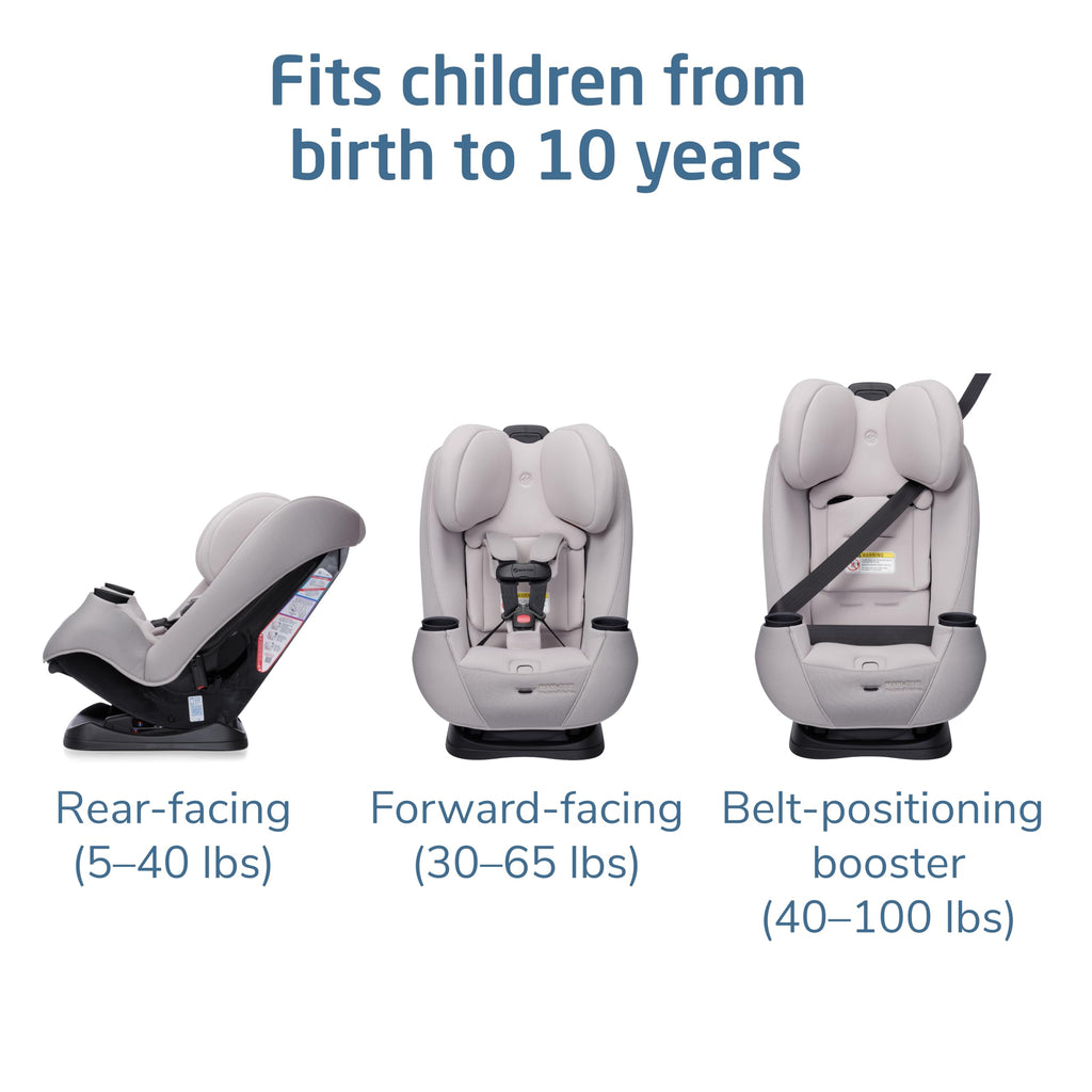 3-in-1 Convertible Car Seat, 5-100 lbs V837