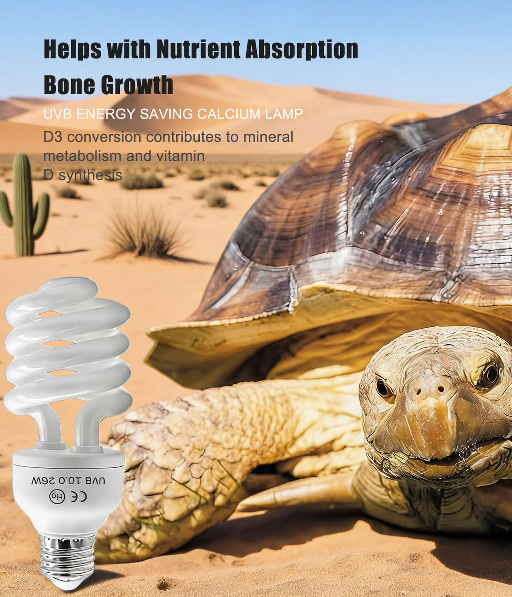E26 Reptile UVB Light Bulb 26W 2-Pack F533581