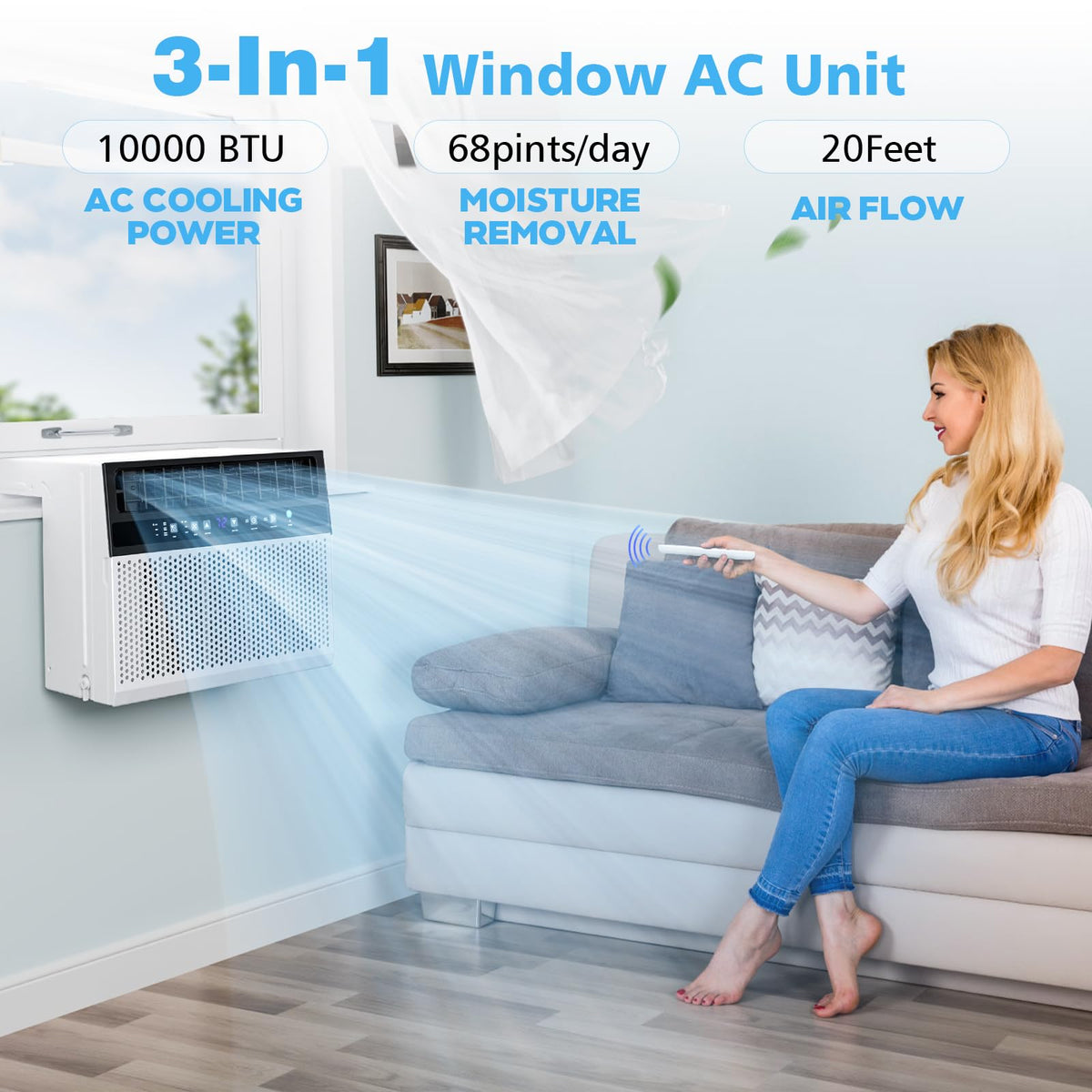 10000 BTU U-Shaped Window Air Conditioner U263