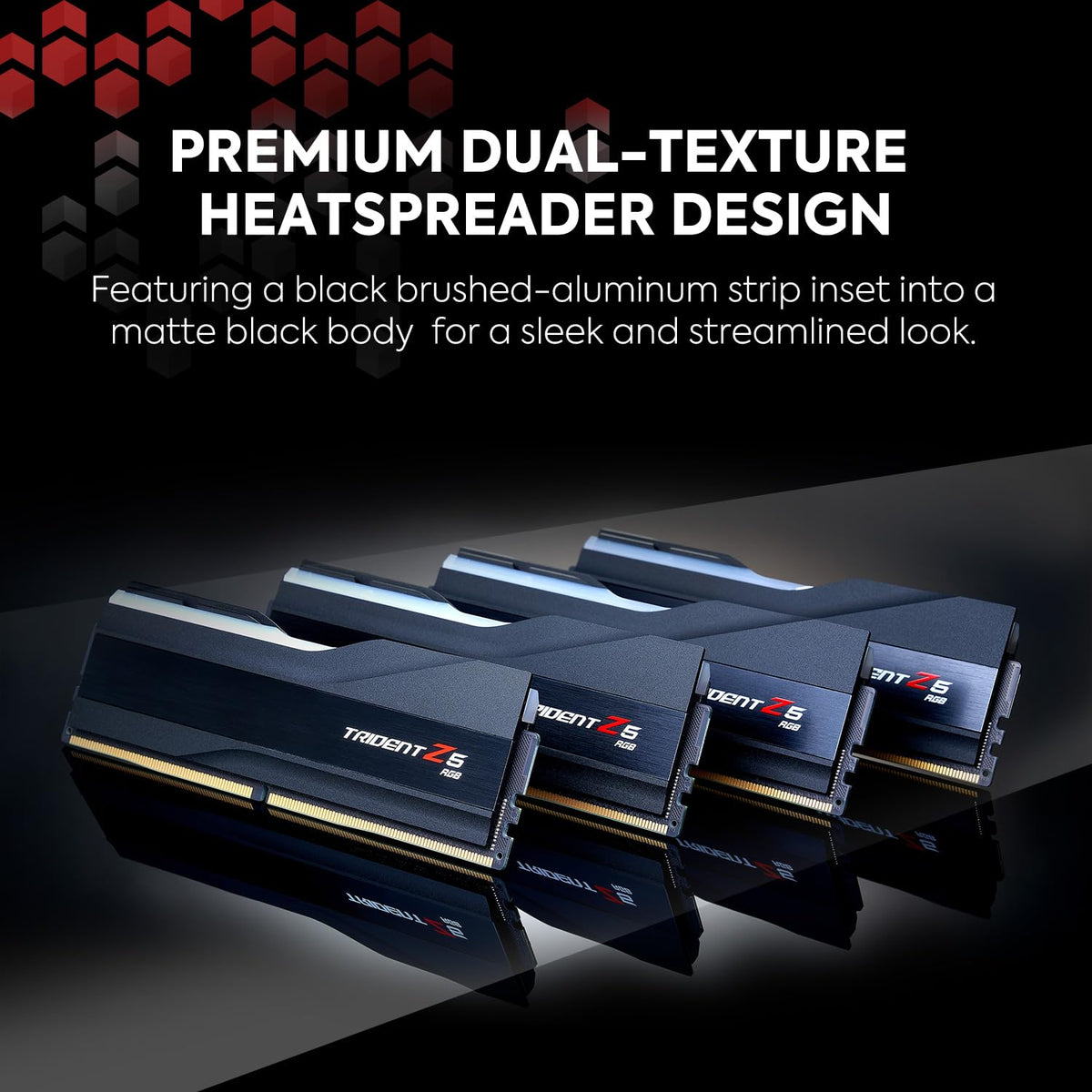 DDR5 RAM 32GB 2x16GB Desktop Computer Memory Matte Black E895