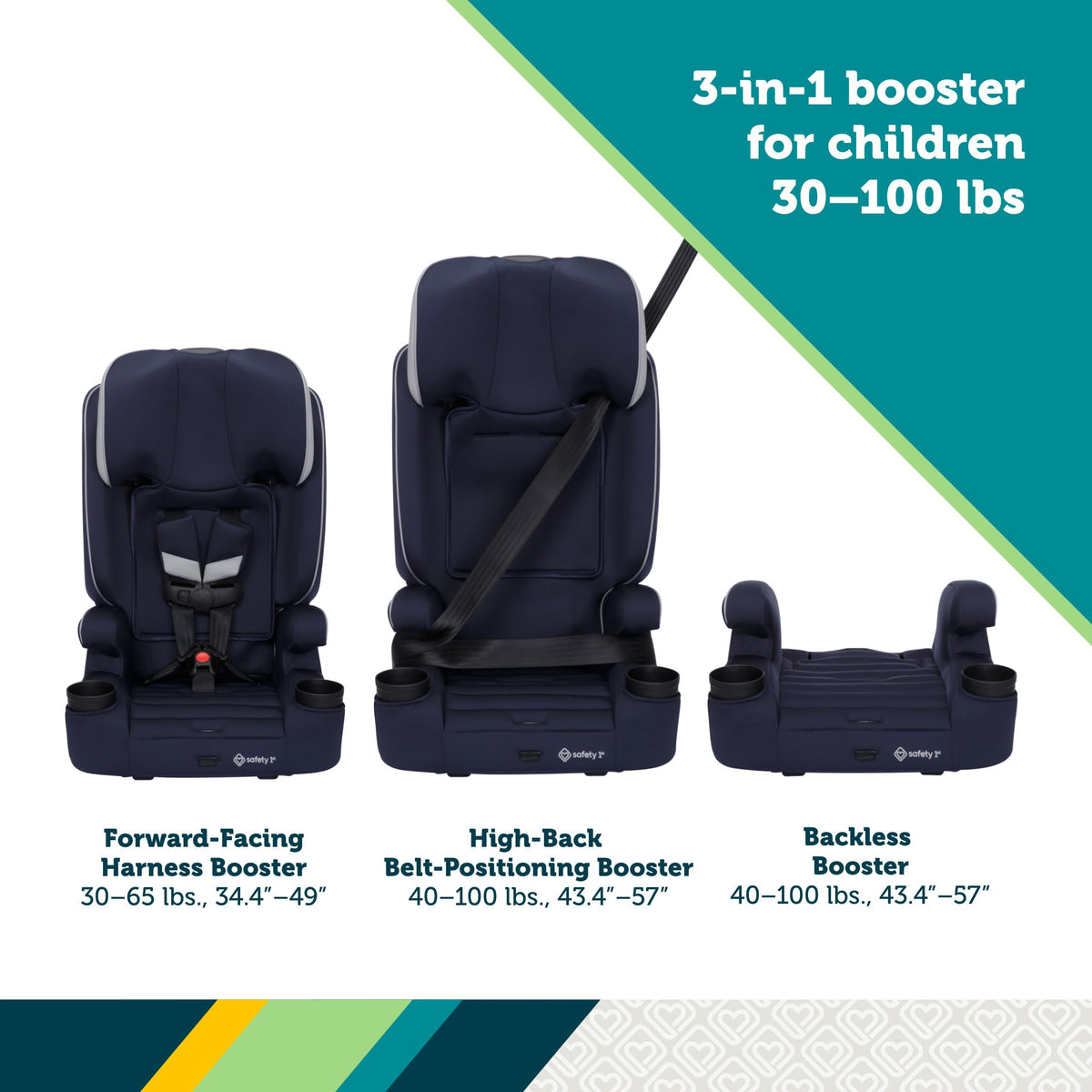 3-in-1 Booster Car Seat V835997