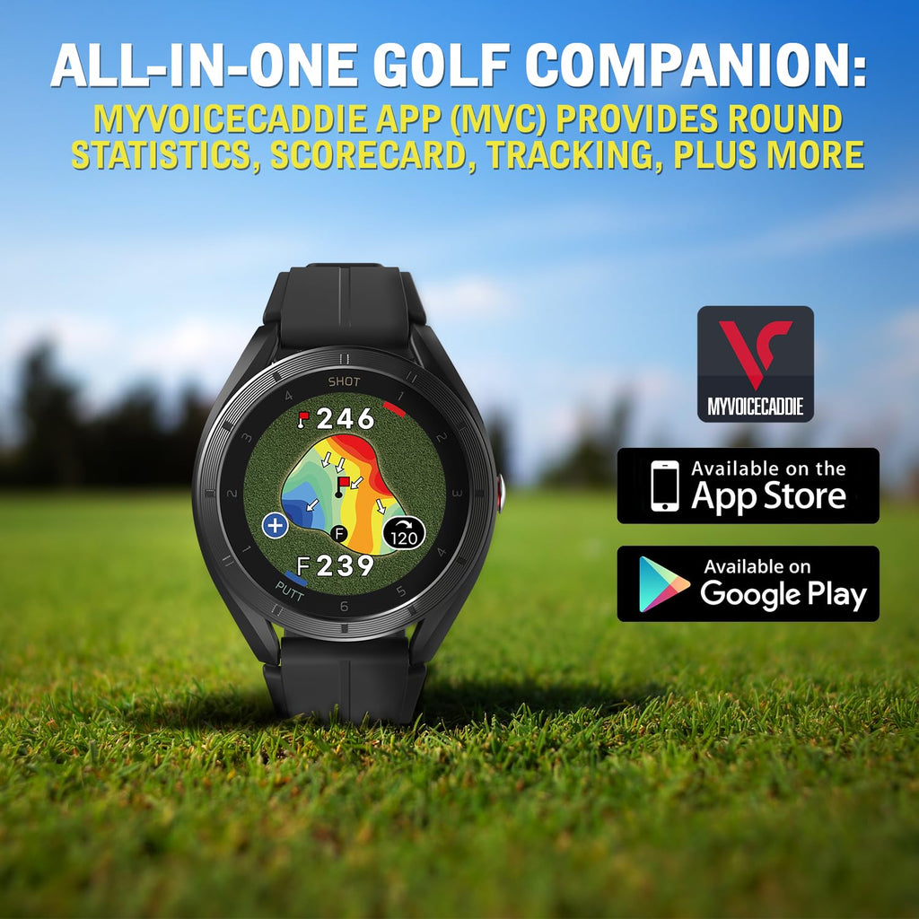 GPS Golf Watch with Green Undulation Slope Mode 1.2" Color Touchscreen P384963