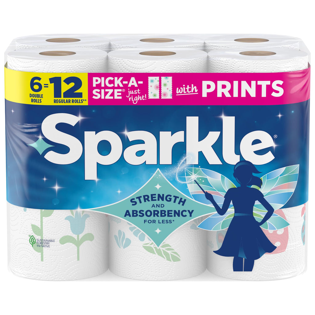 2-Ply Paper Towels, 6 Double Rolls I21855