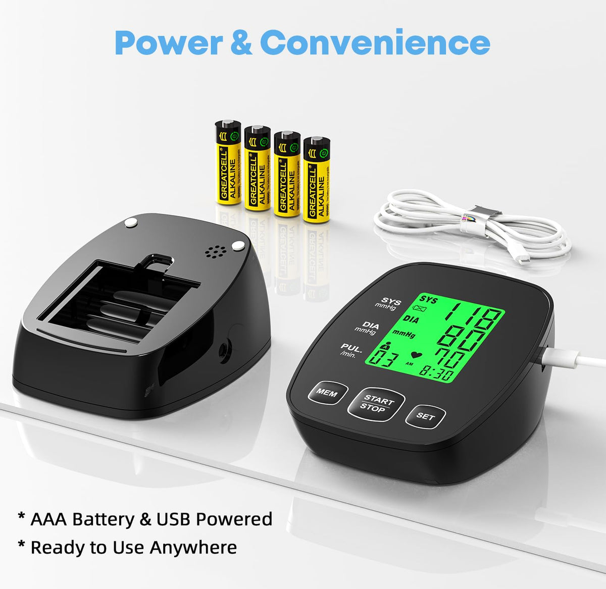 Blood Pressure Monitor with 2 Size Cuffs N23757