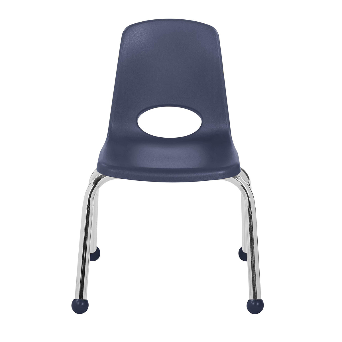 12" School Stack Chair with Ball Glides, Navy, 6-Pack P267943