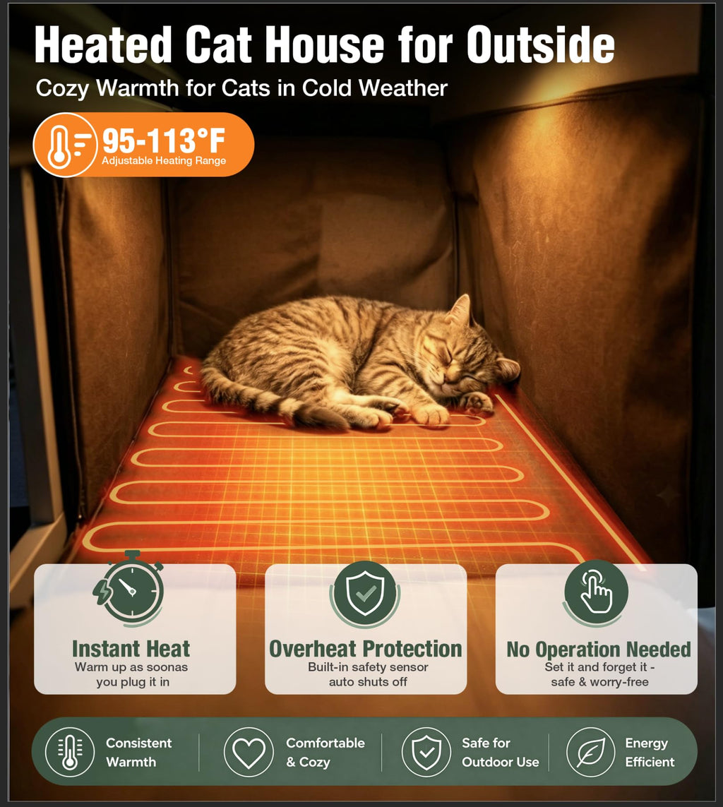 Large 2 Story Heated Cat House A882