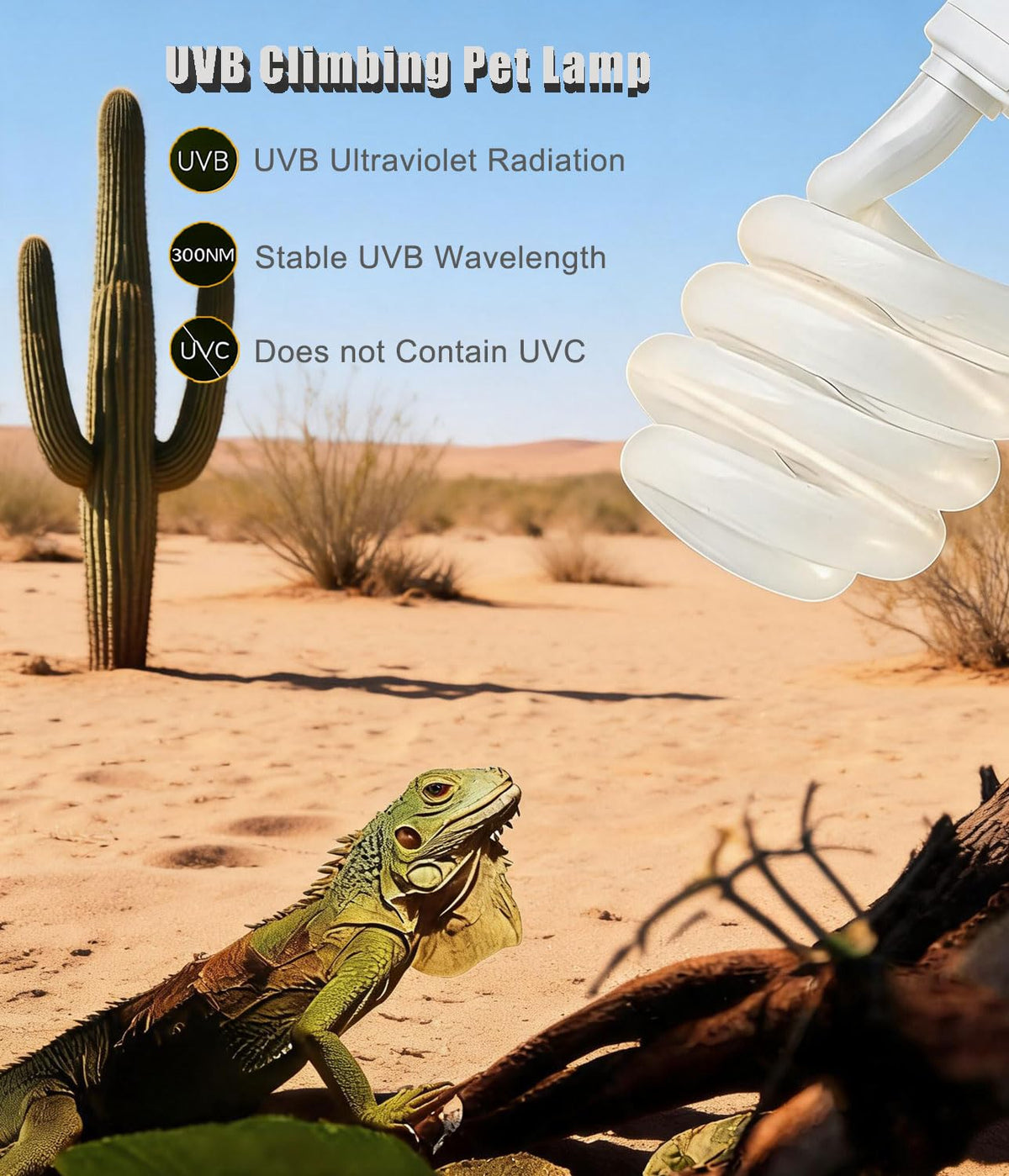 E26 Reptile UVB Light Bulb 26W 2-Pack F533581