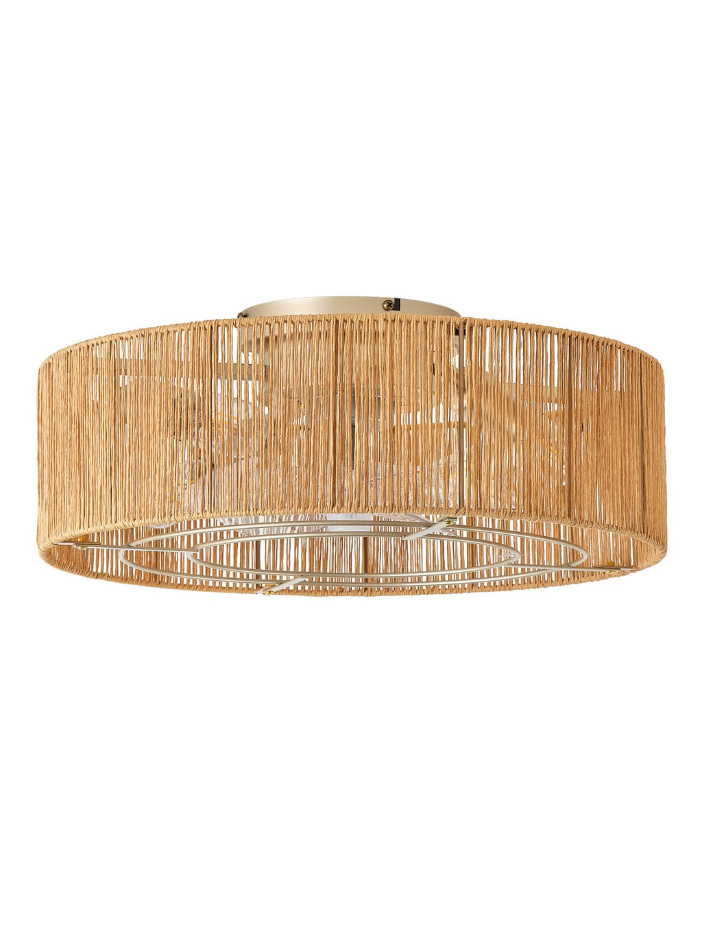 20" Rattan Ceiling Fan with Lights C8704