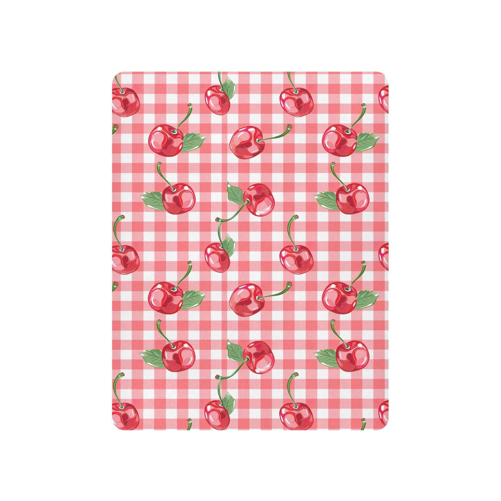 Cherry Buffalo Plaid Fitted Crib Sheet D480