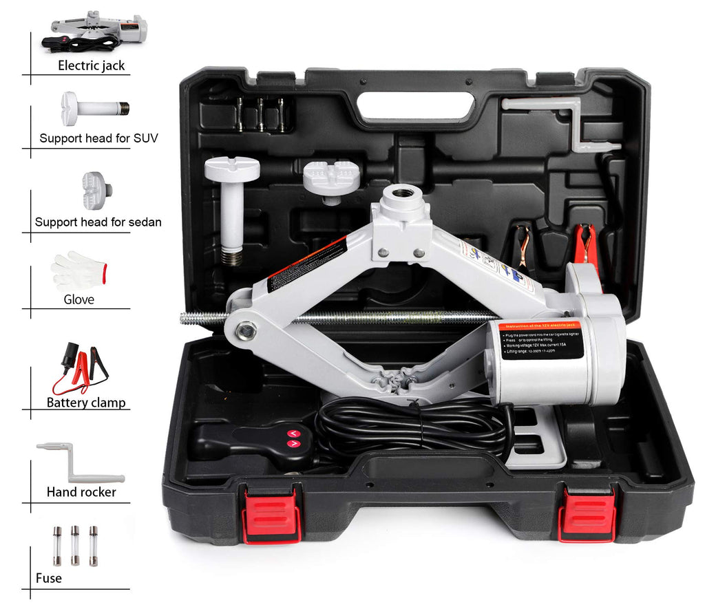 Electric Car Jack 3 Ton 12V Scissor Jack Kit R77406