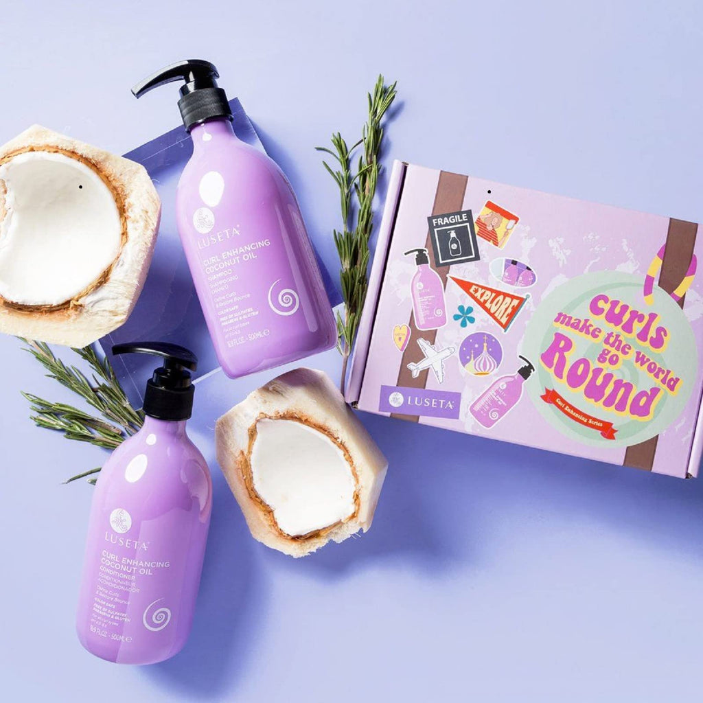 Coconut Oil Shampoo & Conditioner Set and Leave in Conditioner and Curly Hair Mask E49351