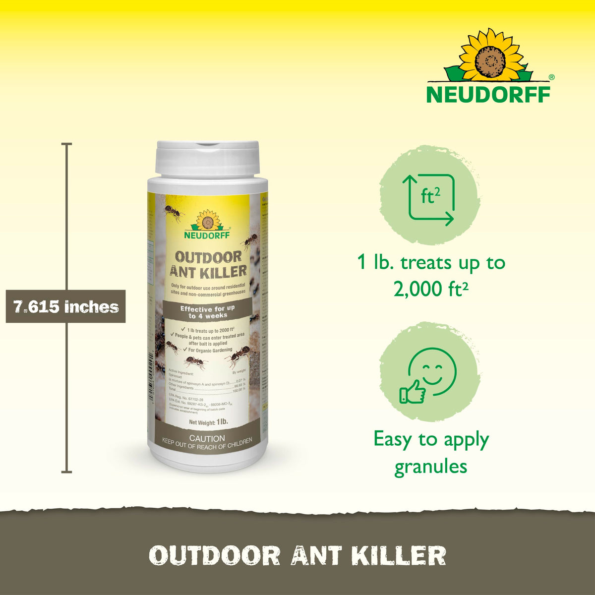 Outdoor Ant Bait Granules 1 LB B786438