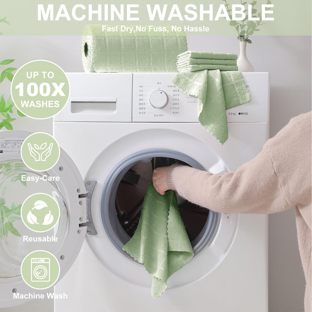80 Pack Microfiber Cleaning Cloth Roll L6174