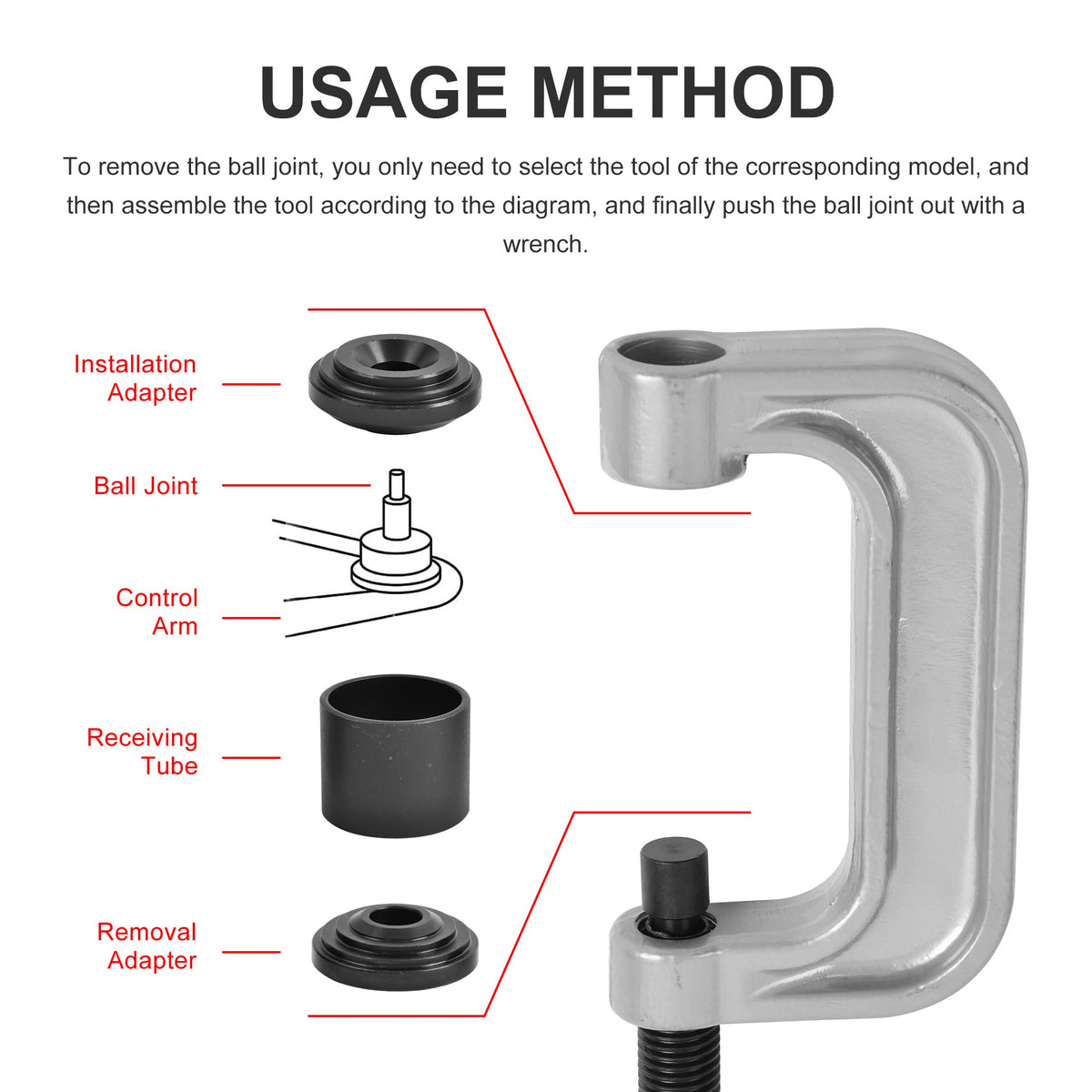 21PCS Ball Joint Press Kit A58633