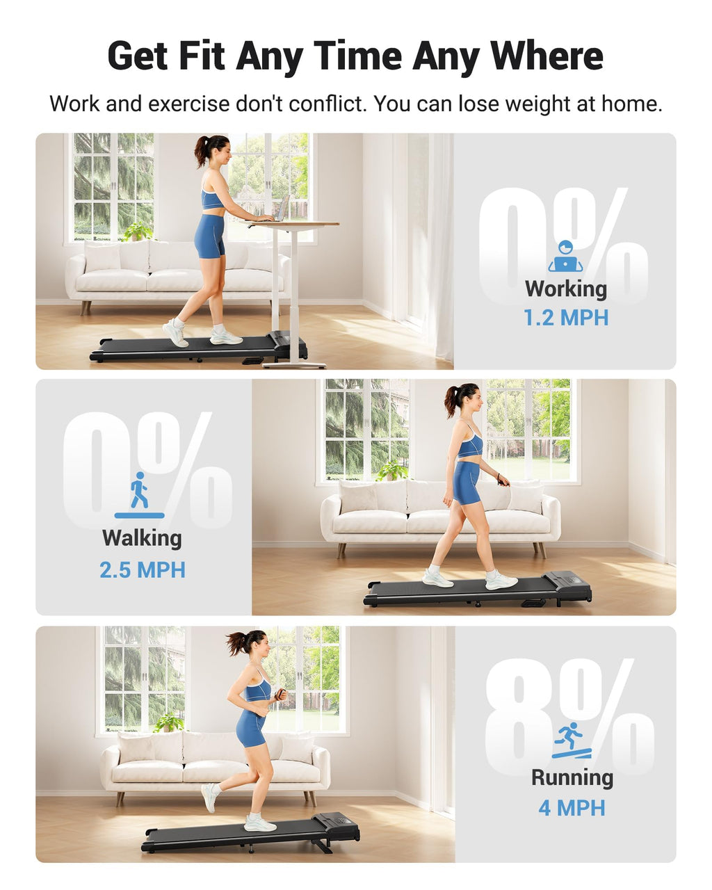 8% Incline Walking Pad L9639