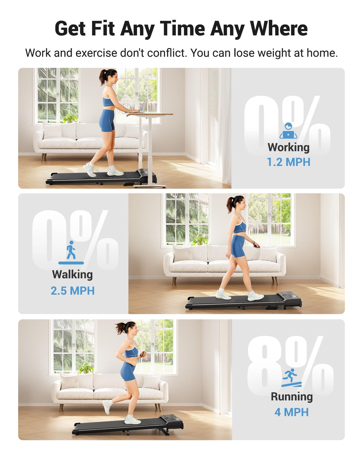 8% Incline Walking Pad L9639