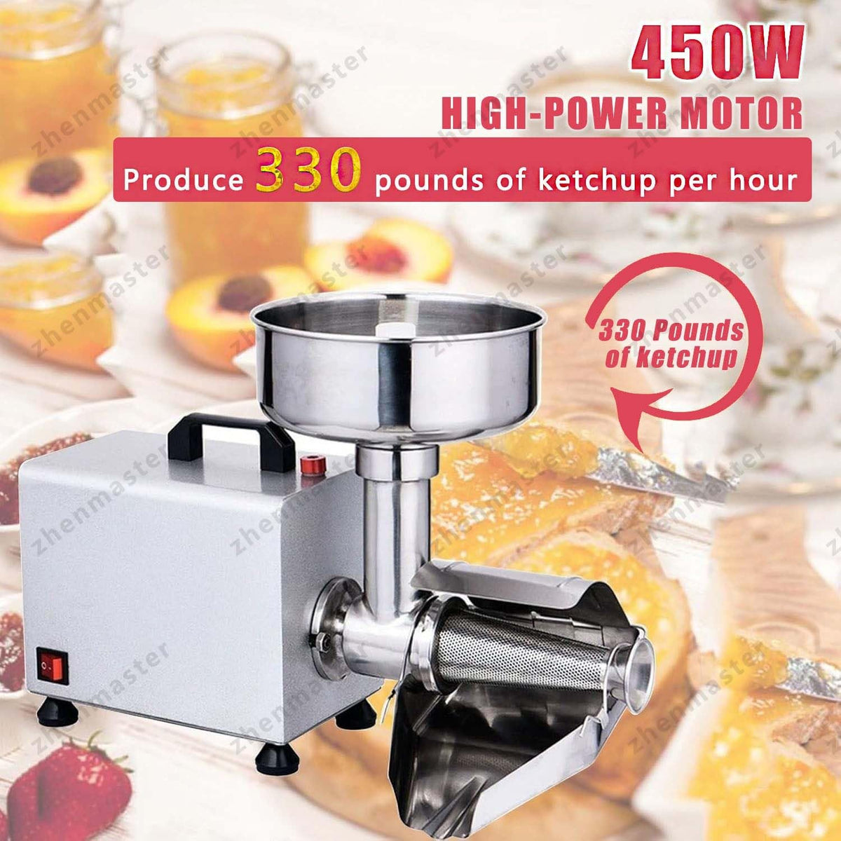 450W Electric Tomato Strainer with Seed Separator S344086
