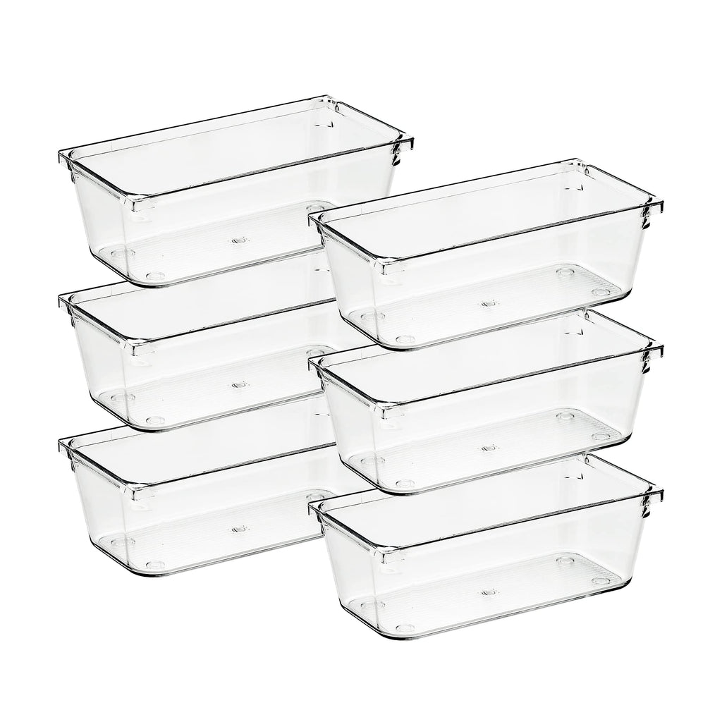 6 Pack Plastic Drawer Organizer X97343