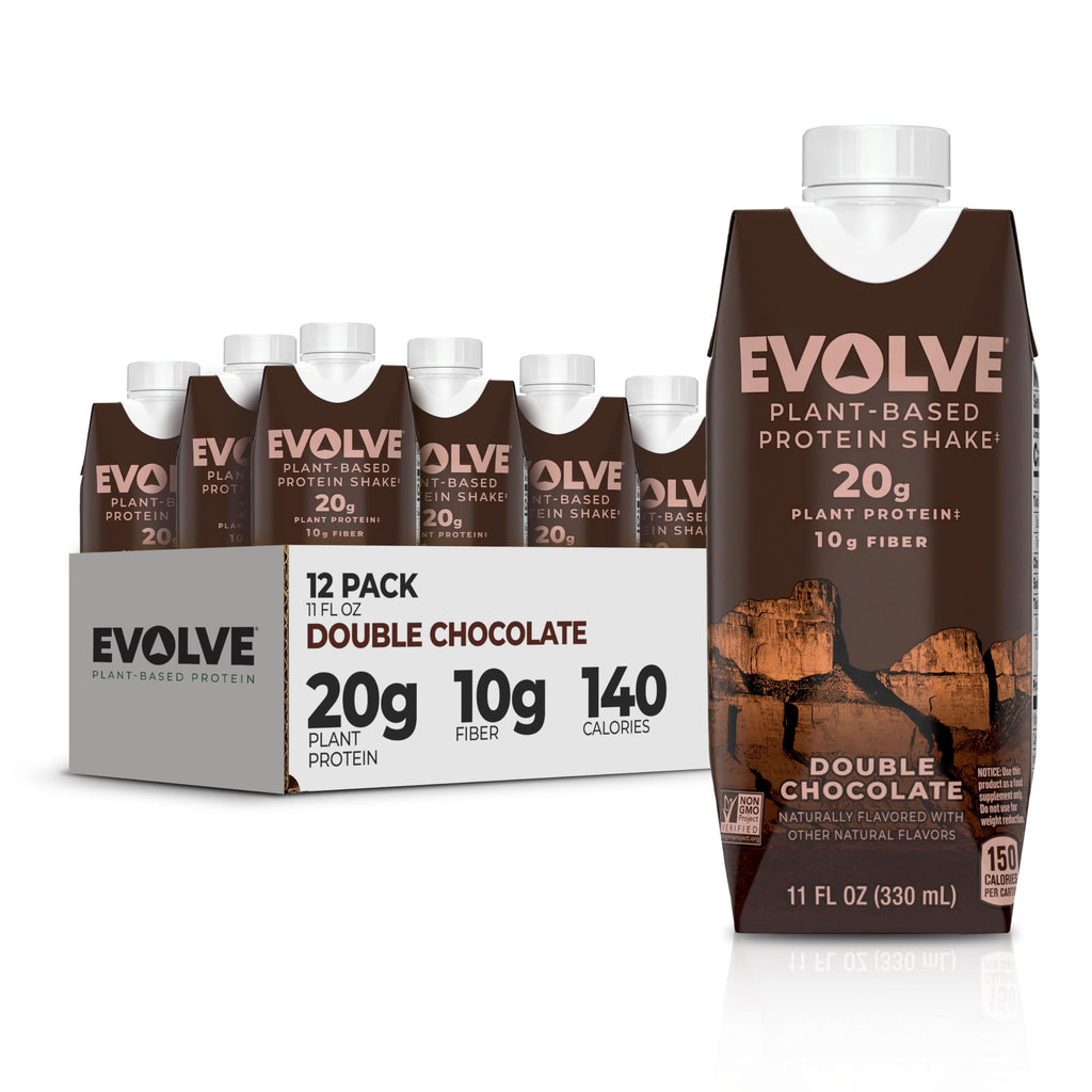 Double Chocolate Vegan Protein Shake 11 Fl Oz Pack of 12 L4552