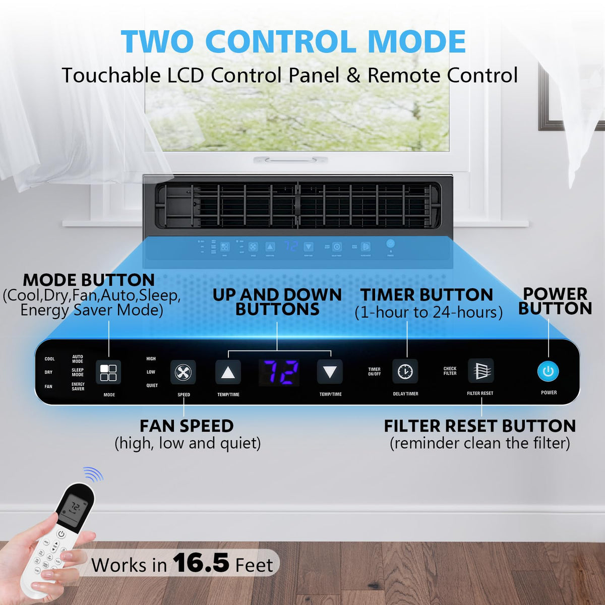 10000 BTU U-Shaped Window Air Conditioner U263